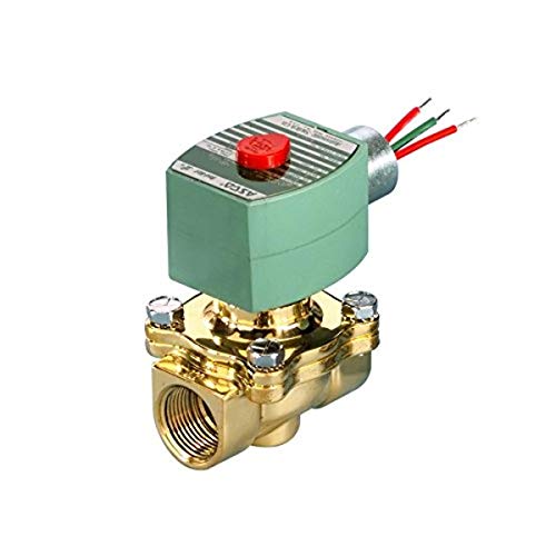 ASCO 8210G075-120/60,110/50 Brass Body Pilot Operated Fuel Gas Shutoff Valve, 1/2