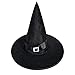 Zauberer Umhang mit Hut Kürbistasche für Kinder Halloween Cosplay Kostüme Hexen Mantel Stern Cape Zauberhut Hexenhut für Hexenkostüm - Zauberer Hut ideal zu Fasching, Karneval Halloween