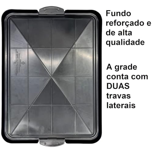 Sanitário Pet Para Cachorro Com Bandeja de Xixi Higiênico (Preto, Médio)