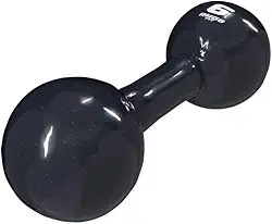 Rmg8 Fit - HALTER 6KG EMBORRACHADO BOLA PRETO