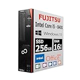 【整備済み品】富士通 デスクトップPC D587/D588/第8世代 i5-8400/Win11 Pro/MS Office H&B 2019/wajunのwifi/Bluetooth/DVD/16GB/256GB SSD image