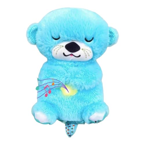 Image of AGC Breathing Teddy Bear with Music for Baby Sensory Sleep Lights Rhythmic Soft Toy, Lights and Breathing Motion, Teddy Bear with Lights | Best Gift for Kids (Blue B)
