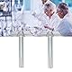 2-teiliges Edelstahl-Korkbohrer-Set, Manuelles Kork-Gummistopfen-Werkzeug, Langlebig und Einfach zu Handhaben, für die Gasextraktion Im Schullabor