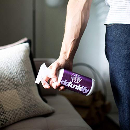 Defunkify Odor Remover Spray | Good As Linen Spray, Shoe Deodorizer, Pet Odor Eliminator | With Ionic Silver & Pure Essential Oil Scent | 32 Fl Oz (2-Pack Of 16 Fl Oz Bottles) (Peppermint) #TOP5