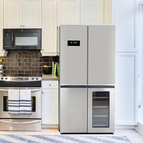 KOKEBREN 21 Cu.Ft 3-in-1 French Door Refrigerator