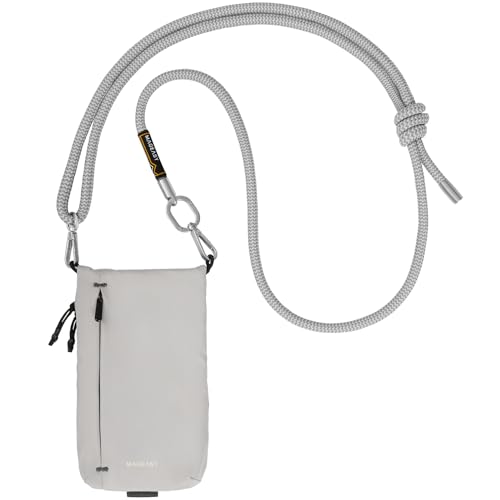 MAGEASY Small Crossbody Bag - Passport Holder for Travel Water-Resistant | Fit 6.7