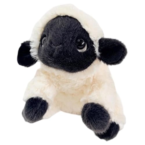 Oveja de peluche de cara negra para decoración de habitaciones