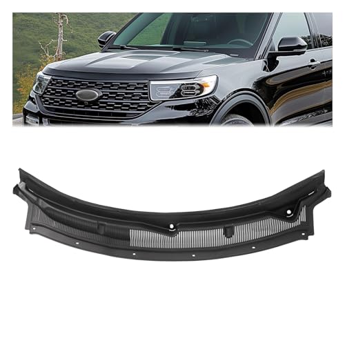 JMTAAT Windshield Wiper Cowl Panel Grille Compatible with 2011-2019 Ford Explorer & 2013-2019 Ford Police Interceptor Utility Replacement for BB5Z-78022A68-AA Air Inlet Window Cover Unfinished Plastic