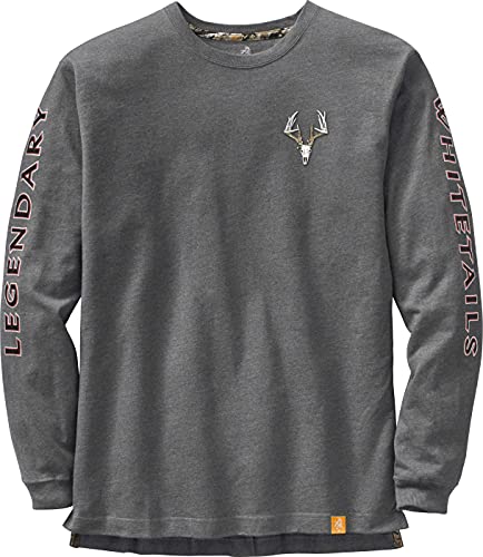 Image of Legendary Whitetails Mens Long Sleeve T-Shirt 100% Cotton Preshrunk Tee