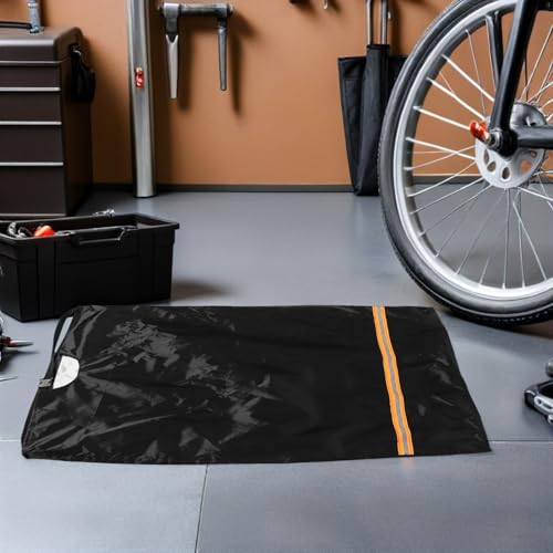 Funda para Sillín de Bicicleta Infantil Negra Protector Reflectante 7