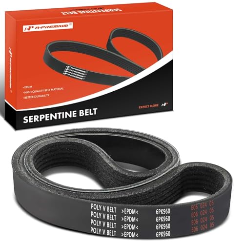 A-Premium 37.84 Inch Engine Serpentine Drive Belt Compatible with Mazda CX-5 CX5 2013-2017, 3 Sport 2012-2020, CX-3 2016-2021 & Porsche Cayenne, Panamera & Volkswagen Touareg