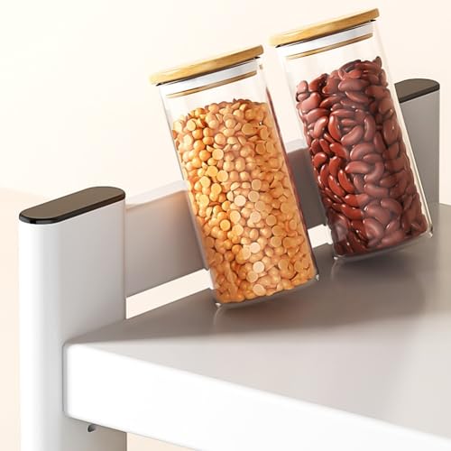 Support de rangement extensible micro-ondes et étagère de comptoir vaisselle - 7