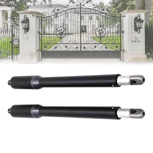 WTRYRN Kit d'ouverture Automatique pour Portail battant Double, kit d'ouverture de Portail battant Double Bras Robuste de 136 kg (300 LB), Moteur électrique...