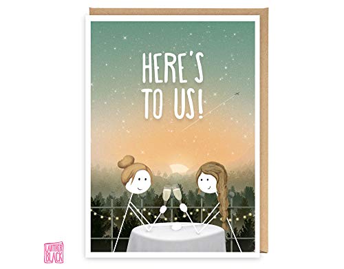 Here's to Us - Biglietto di anniversario LGBT