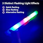 KitchenGenie 105 Pack LED foam light up sticks, glow sticks for wedding with 3 Modes Colorful Flashing, Glow Stick Bulk Party Pack for Wedding, Raves, Concert,Camping, Sporting Events, Pool Party - Image 3