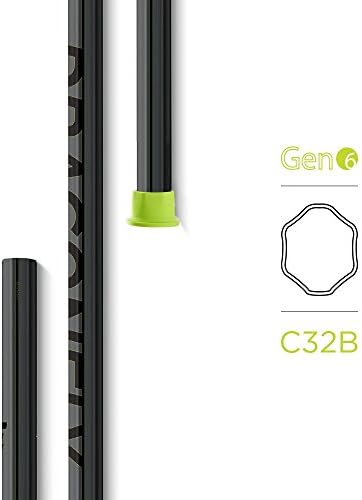 Epoch Lacrosse 6th Generation Dragonfly Carbon Fiber Short Stick Lacrosse Attack/Midfielder Shafts