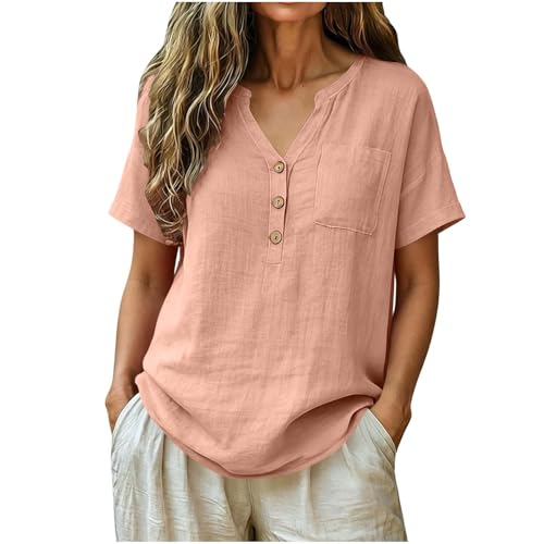 T-shirts coupe ample en coton lin anti-chaleur pour un confort quotidien