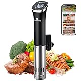BLITZHOME Sous Vide Cooker, WiFi APP/Touch Control, Compact Sous Vide Machine 1000W with Recipes, Accurate Temperature & Timer, Ultra Quiet Stainless Precision Immersion Circulator