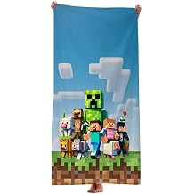 Cartoon Movie Poster Beach Towel, Soft Absorbent Bath Towel for Home & Travel Size 28 x 55.