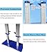 Movable Athletics Competition High Jump Standard, Aluminum Training High Jump Stands 1 to 7.5 ft, Elementary Pro Track & Field High Jump Measuring Stick