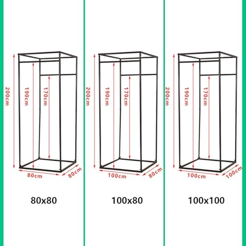 Cabine d'essayage violette 100cm avec rideaux occultants et rail mobile