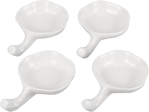 Miniatura 1 de Cabilock 4 platos de postre platos de inmersión, platos de salsa de condimento, cuencos de salsa de soja, cuenco de salsa de tomate para mini