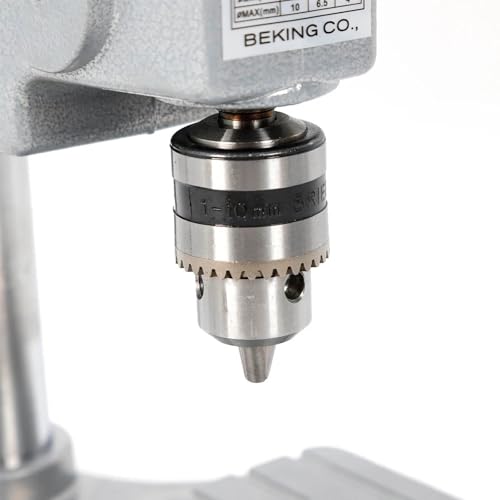 Mini taladro de sobremesa de 340 W, diámetro máximo de perforación de 10 mm, 3 velocidades ajustables, ideal para joyeros, carpinteros, mecánicos, aficionados