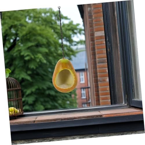 Mangeoire à oiseaux de forme de poire au design suspendu - 8