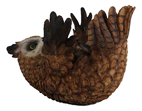 Ebros Wisdom Of The Woods Great Horned Tiger Owl Wine Bottle Holder Figurine Nocturnal Bird Owl Statue #TOP3