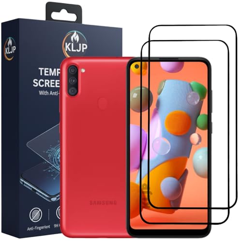 Image of Military-Grade Gorilla Tempered Glass For Samsung Galaxy M11 / Galaxy A11 With Installation Kit | Edge to Edge Coverage | Black (Pack Of 2)