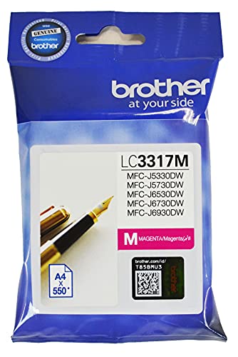 Cartouche d'encre Brother LC3317M magenta pour imprimante jet d'encre MFC-J6930DW