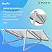 NuaSol PV 4 x Solar Panel Bracket 48 Inches / 118 cm | Solar Module Bracket Balcony Power Station Aluminium | Stand Flat Roof PV Adjustable 0-90° | Bracket for 2 Solar Panels Including Mounting