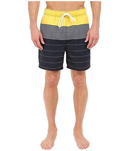 Nautica Men's Quick Dry Engineered Stripe Swim Trunk