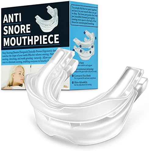 Anti Snoring Device,Helps Stop Snoring Anti Snoring Mouthpiece,Reducing Snoring Solution Comfortable and Adjustable for Man/Women