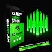 12 Ultra Bright Glow Sticks - Emergency Light Sticks for Camping Accessories, Parties, Hurricane Supplies, Earthquake, Survival Kit and More - Lasts Over 12 Hours (Green)