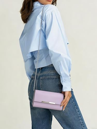 Image of AFKOMST Clutch Purses for Women Small Convertible Wristlet and Evening Bag | Vegan Leather, Fits 6.7-inch Phone /Passport, Versatile for Formal Events /Prom /Wedding /Cocktail /Night Out /Daily Use