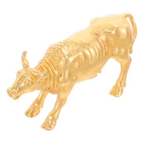 Figurine en laiton de vache FCXDMY : sculpture vintage chic pour bureau