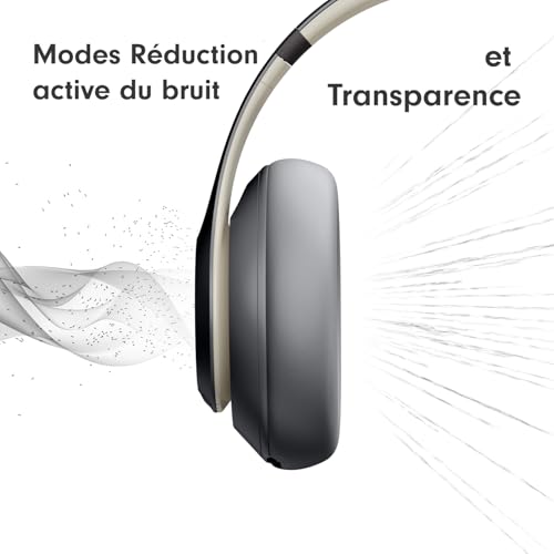 Beats Studio Pro - Casque sans fil avec Bluetooth et Réduction du bruit - Audio spatial personnalisé, Compatibilité Apple et Android - Gris cendre - 4