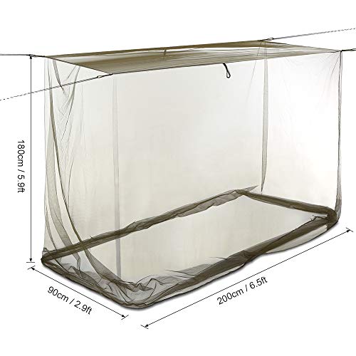 KKmoon Rede de barraca de acampamento 200x90x180cm Rede externa para acampamento e caminhada mochila