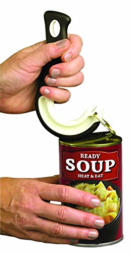 Jokari Ultimate Easy Open Ring Pull Can Opener 3 Pack by Durable Non Slip Rubber Grip Makes Opening Aluminum Container Tabs Simple