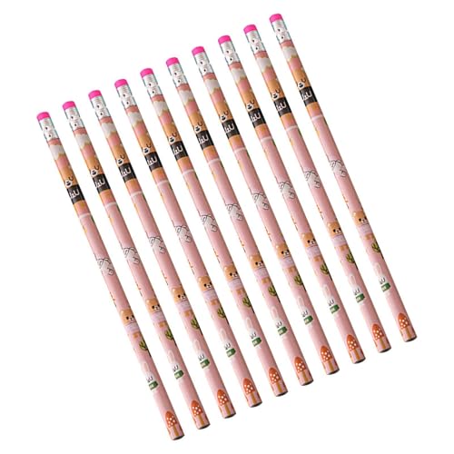 Pencils for Kids | 10 Pieces Anti-Break with Erasers | Cartoon HB Pencils Teacher Supplies | for Boys Girls Student Home Classro