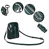 HUA ANGEL UmhäNgetasche Handy Mit GeldböRse Echtleder Leicht Kleine Handtasche Mini Schultertasche Bag Mit Langen Riemen FüR Handy Und Portmonee Geeignet FüR Sport Reisen Dating Arbeit #2