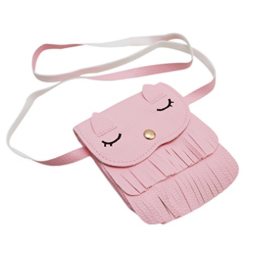 GUAngqi Cute Cat Shoulder Messenger Bag Cross Body Tote Handbag,Pink