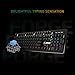 MSI Forge GK300 Combo Blue - Gaming RGB Mechanical Keyboard & Forge GM300 Mouse Set, Anti-Ghosting, 7200 DPI Optical Sensor