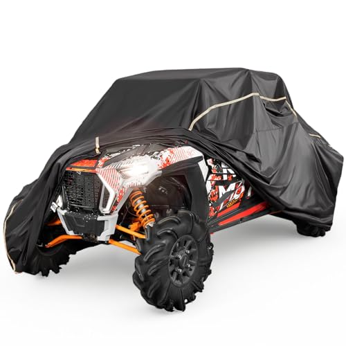KEMIMOTO UTV Cover 4 Seater Compatible with Polaris RZR Pro XP 4 Ranger Crew 1000 Kawasaki Teryx KRX 4 1000 Can-Am Defender MAX Commander MAX Uforce 1000 XL Pioneer 1000-6 162x66x73