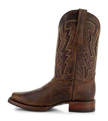 Image of Soto Boots Square Toe Cowboy Boots H50027 (10) Tan