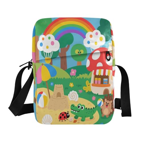 men's messenger bag mens crossbody bag small Women's Purses Adjustable Strap for School School- Safari Carnival