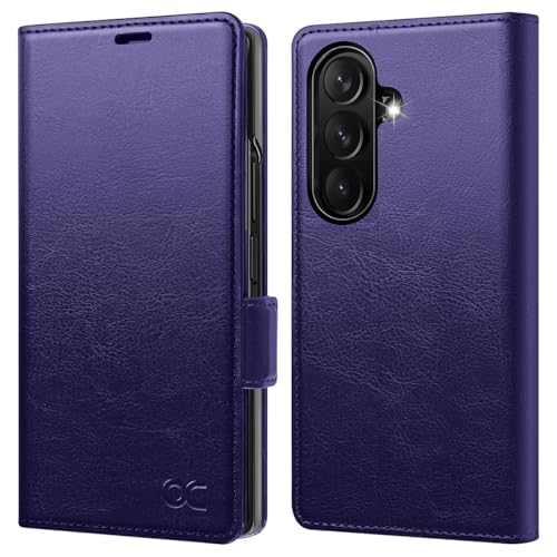 Housse Samsung Galaxy Z Fold 7 Étui Cuir Violet Pratique
