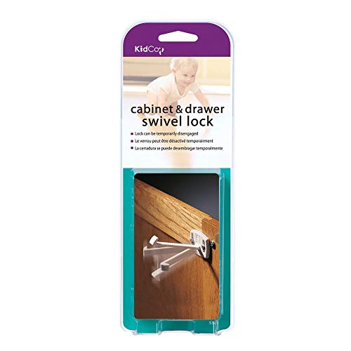 KIDCO S333 Swivel Cabinet & Drawer Lock 4 Pack