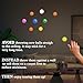 6 Pcs Glow in The Dark Sticky Balls, Squishy Ball That Stick to The Ceiling, Stress Relieving Balls for Adults, Washable Squeeze Toys, Stocking Stuffers for Teens Gifts